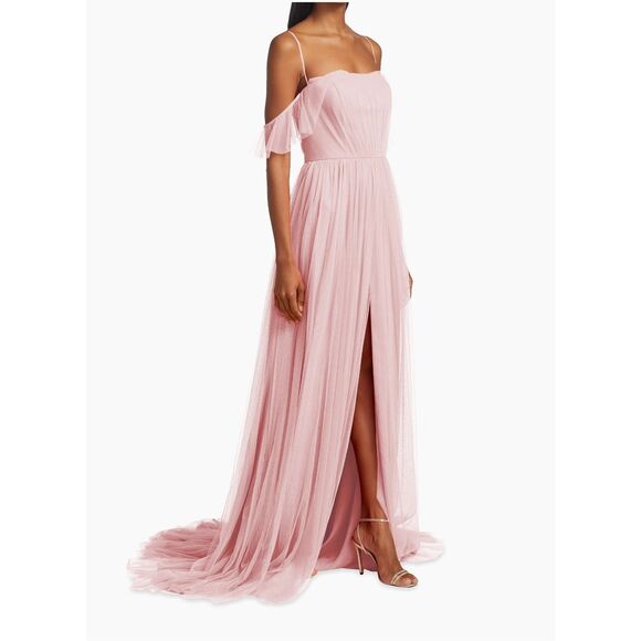 Vera Wang Bride Miriam Pleated Tulle Gown US 2 $395 - Picture 3 of 12